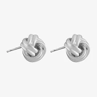 Liz Claiborne Knot Button Stud Earrings