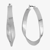 Liz Claiborne Ribbon Hoop Earrings