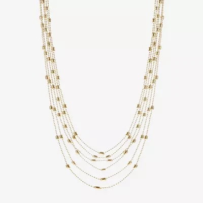 Liz Claiborne Layered 18 Inch Cable Strand Necklace