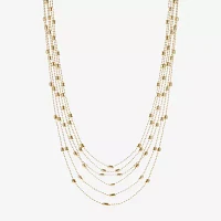 Liz Claiborne Layered 18 Inch Cable Strand Necklace