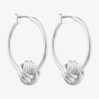 Monet® Gold-Tone Knot Hoop Earrings