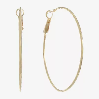 Monet Jewelry Gold Tone Thin Hoop Earrings