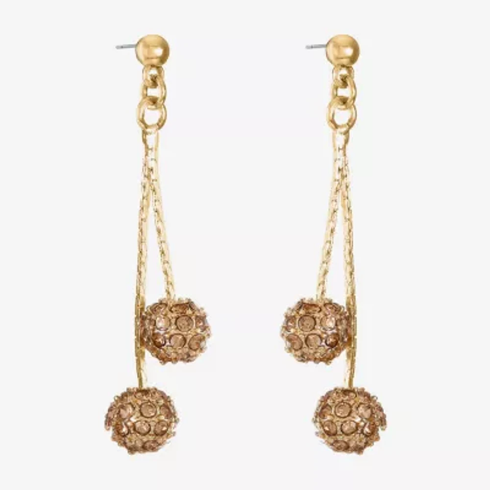 Monet Jewelry Gold Tone Drop Earrings