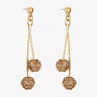 Monet Jewelry Gold Tone Drop Earrings