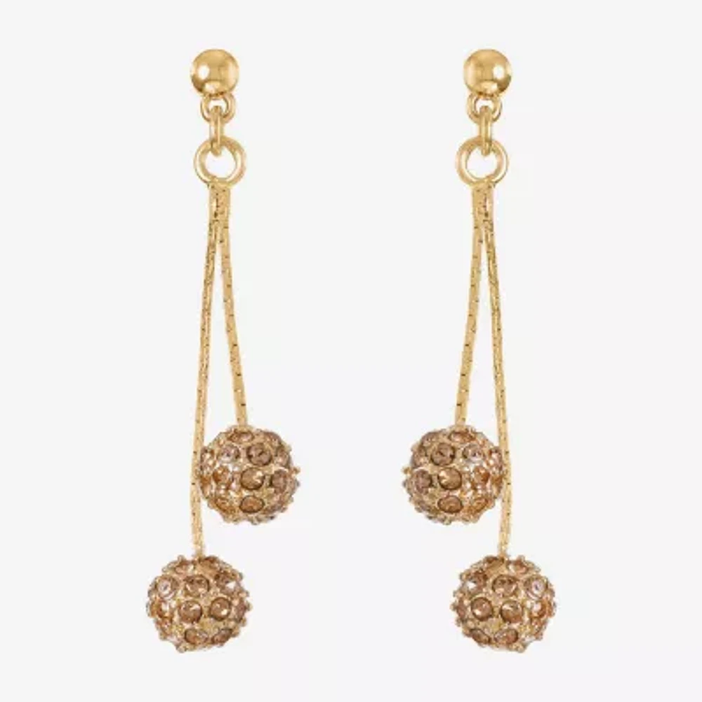 Monet Jewelry Gold Tone Drop Earrings