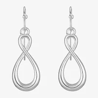 Liz Claiborne Silver Tone Drop Earrings