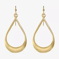 Liz Claiborne Gold Tone Teardrop Drop Earrings