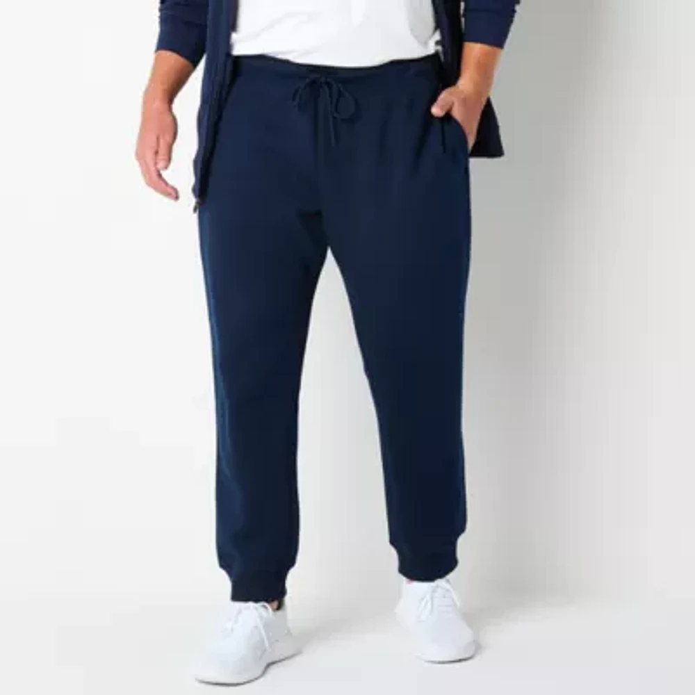 Xersion Cotton Fleece Mens Mid Rise Big and Tall Jogger Pant