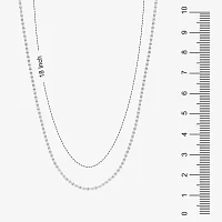 Silver Reflections Silver Reflections Pure Silver Over Brass 18 Inch Mariner Chain Necklace