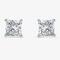 8 CT. T.W. Lab-Grown (G / Si1-Si2) Diamond Princess-cut Stud Earrings 10K or 14K Gold