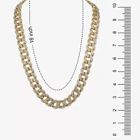 Stainless Steel 24 Inch Solid Curb Chain Necklace