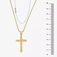 Stainless Steel Cross 2-pc. Jewelry Set