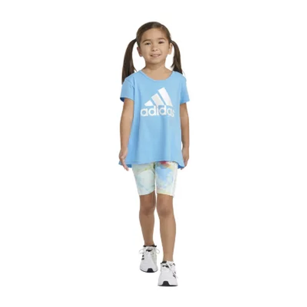 adidas Little Girls 2-pc. Short Set