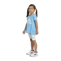 adidas Little Girls 2-pc. Short Set