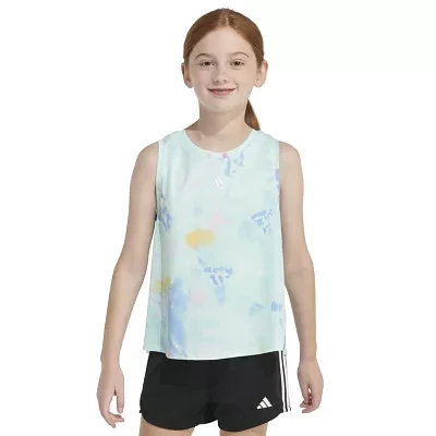 adidas Big Girls Crew Neck Tank Top