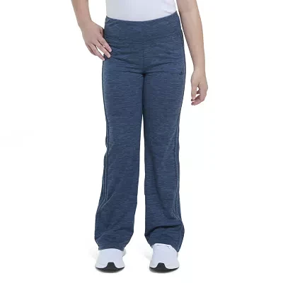 adidas Big Girls Mid Rise Flare Flat Front Pant