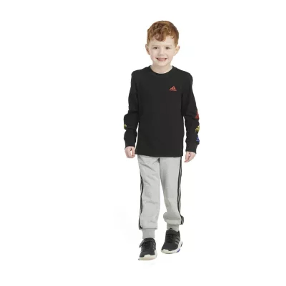 adidas Little Boys 2-pc. Pant Set