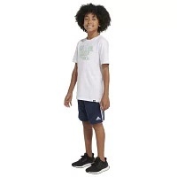 adidas Big Boys Husky Crew Neck Short Sleeve Graphic T-Shirt