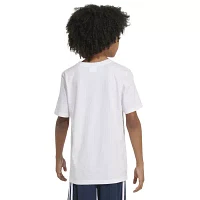 adidas Big Boys Husky Crew Neck Short Sleeve Graphic T-Shirt
