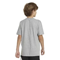 adidas Big Boys Crew Neck Short Sleeve Graphic T-Shirt