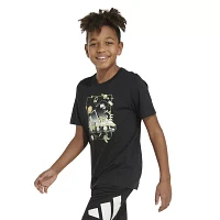 adidas Big Boys Crew Neck Short Sleeve Graphic T-Shirt