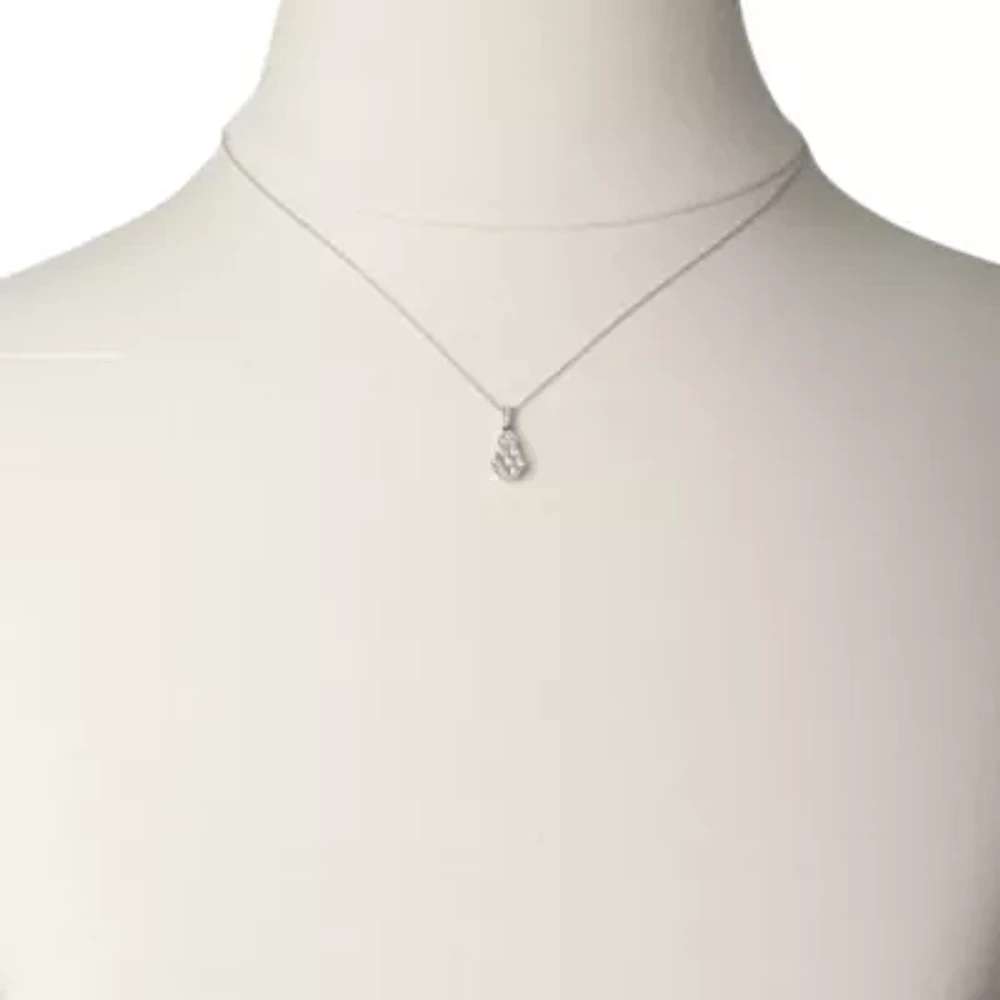 Diamond Blossom 1/10 CT.T.W. Natural Diamond Pendant Necklace