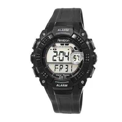 Armitron Pro Sport Mens Digital Black Strap Watch 40/8209blk