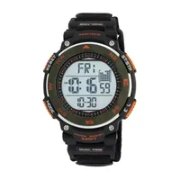 Armitron Mens Digital Black Strap Watch 40/8377dgn