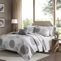 Madison Park Essentials Glendale Complete Quilt Set With Cotton Bed Sheets