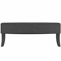 Antonio 46" Wide Linen Bench