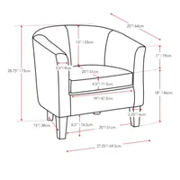 Antonio Velvet Barrel Chair
