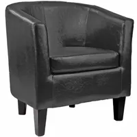 Antonio Leather Barrel Chair