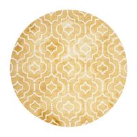 Safavieh Dip Dye Collection Devnet Geometric Round Area Rug