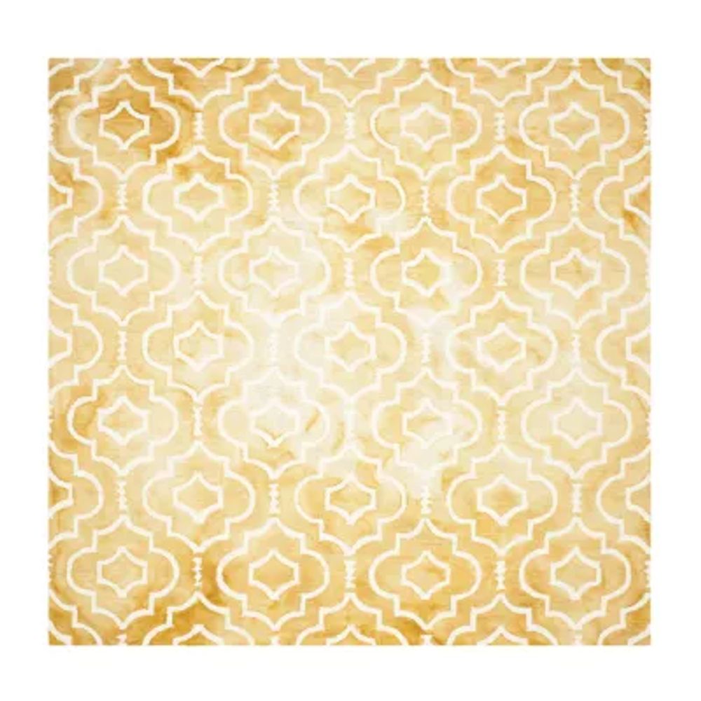 Safavieh Dip Dye Collection Devnet Geometric Square Area Rug