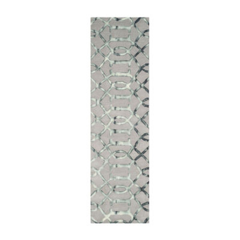 Safavieh Dip Dye Collection Diamond Geometric Runner Rug