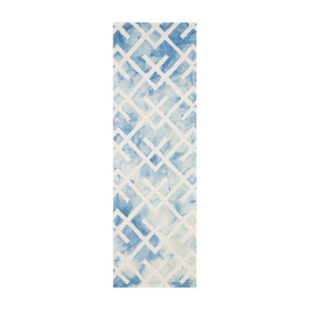 Safavieh Dip Dye Collection Earleen Geometric Runner Rug