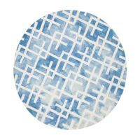 Safavieh Dip Dye Collection Earleen Geometric Round Area Rug