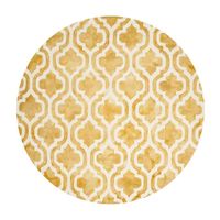 Safavieh Dip Dye Collection Elfrida Geometric Round Area Rug