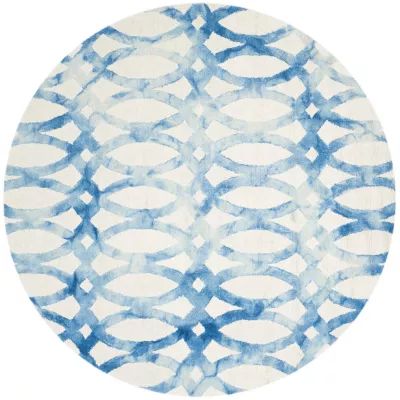 Safavieh Dip Dye Collection Maralyn Geometric Round Area Rug