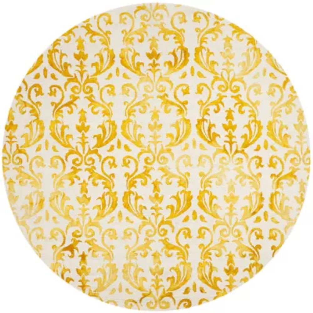 Safavieh Dip Dye Collection Mihail Floral Round Area Rug