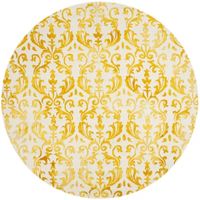 Safavieh Dip Dye Collection Mihail Floral Round Area Rug