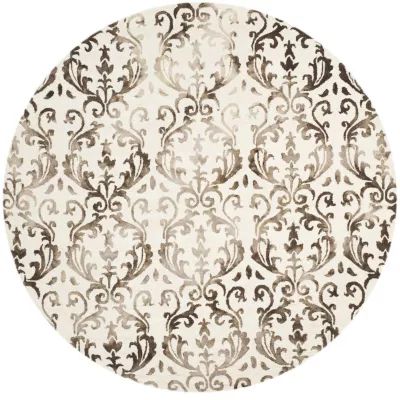 Safavieh Dip Dye Collection Mihail Floral Round Area Rug