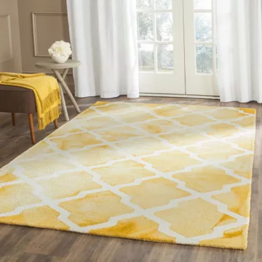 Safavieh Dip Dye Collection Petra Geometric Square Area Rug