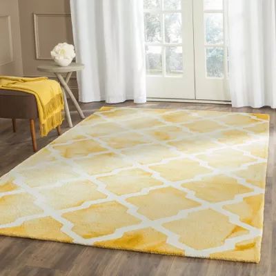 Safavieh Dip Dye Collection Petra Geometric Square Area Rug