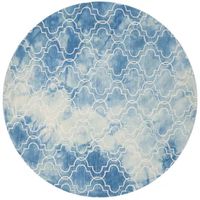 Safavieh Dip Dye Collection Serafim Geometric Round Area Rug