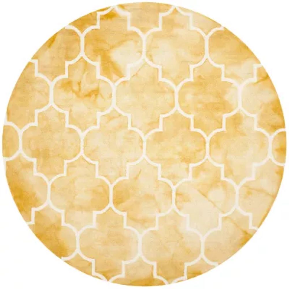 Safavieh Dip Dye Collection Sierra Geometric RoundArea Rug