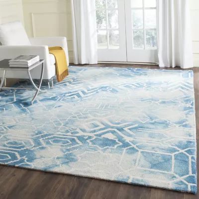 Safavieh Dip Dye Collection Venice Chevron Square Area Rug