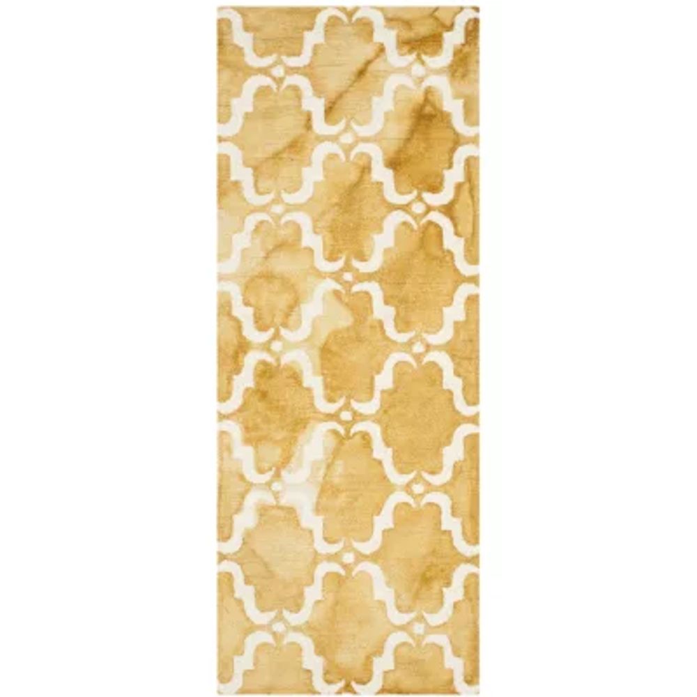 Safavieh Dip Dye Collection Wendell Geometric Runner Rug