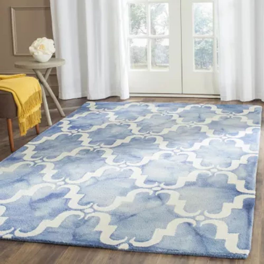 Safavieh Dip Dye Collection Wendell Geometric Square Area Rug