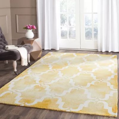 Safavieh Dip Dye Collection Wendell Geometric Square Area Rug